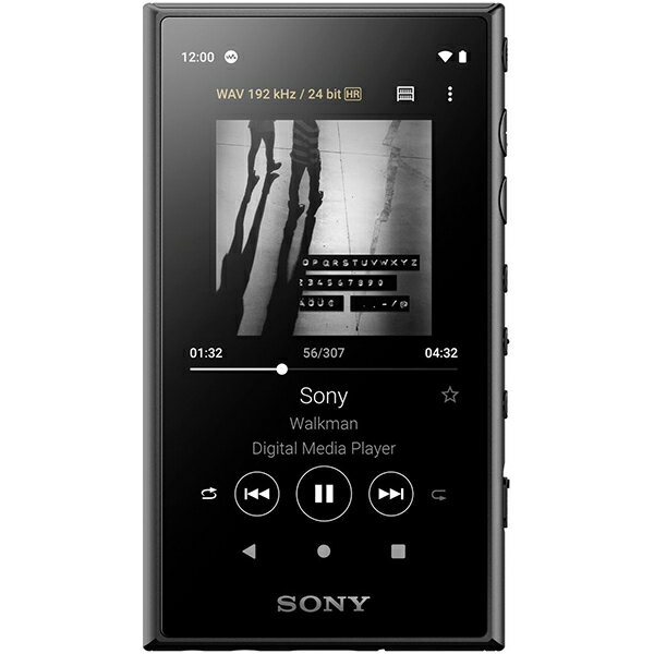 ソニー SONY Walkman ウォークマン A100シリーズ ポータブルオーディオプレーヤー (64GB) 本体 ヘッドホン非同梱モデル NW-A107-B ブラック 黒 ハイレゾ 高音質 ワイヤレス Bluetooth ストリーミング 音楽 動画