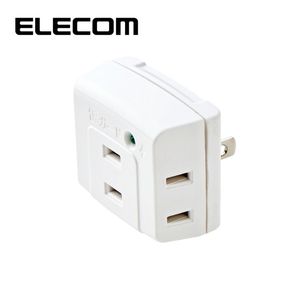 エレコム 電源タップ 雷ガード 雷サージ対応 配線 整理 3個口 ホワイト T-KTR01WH