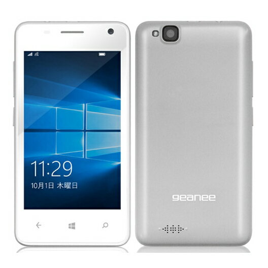Windows10 Mobile搭載 4インチ Windows Phoneです。【送料無料】Geanee WPJ40-10WH ホワイト [SI...