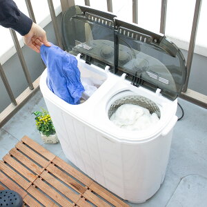 サンコー THANKO 「別洗いしま専科」3 小型二槽式洗濯機 (3.6kg) 一人暮らし 二層式 新生活 コンパクト ミニ シューズ洗濯機 別洗い 下洗い 脱水機 STTWAMN3