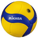 MIKASA ミカサ バレーボール 4号 小学校試合球 軽量球 黄青 V400W-L