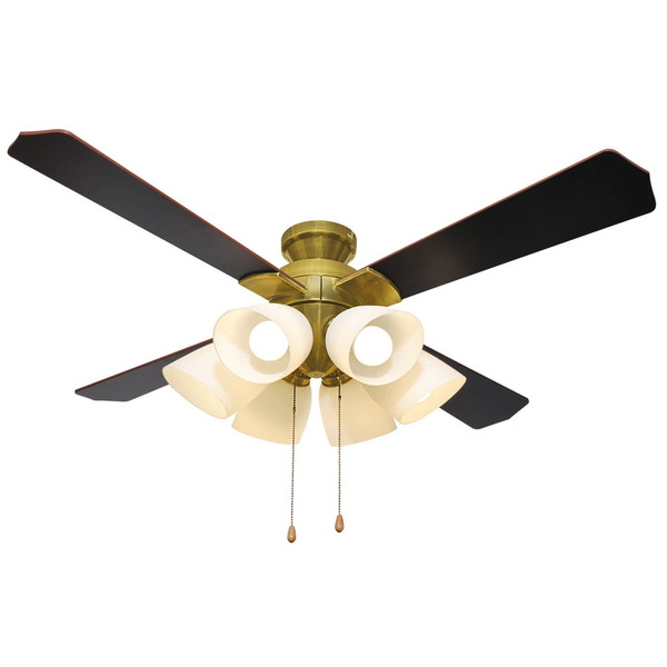 【エントリーでP5倍!14日10:00-16日23:59】 東京メタル工業 QJ-46AB6LE10 ブロンズ [洋風シーリングファンライト (8〜10畳/調光/電球色)]