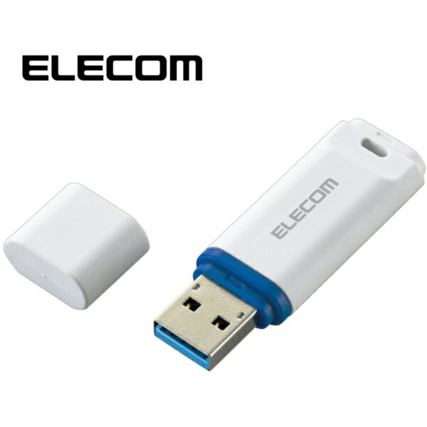 ELECOM MF-DRU3016GWHR [ USBメモリ データ復旧サービス付 USB3.2 Gen1 16GB Windows Mac ストラップホール ホワイト ]