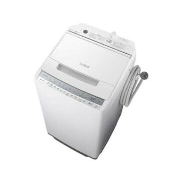 日立 BW-V70F ホワイト ビートウォッシュ 簡易乾燥機能付洗濯機 7kg 洗濯機 乾燥機付 せんたく 洗剤セレクト 自動おそうじ スピーディー デリケート 糸くずフィルター 新生活 一人暮らし 買い替え BWV70F