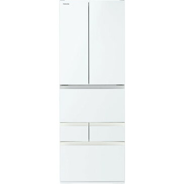 冷蔵庫 東芝 大型 6ドア 509L フレンチドア 観音開き 幅65cm グランホワイト VEGETA FHシリーズ GR-S510FH(EW)