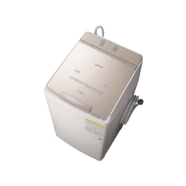 日立 HITACHI BW-DX90F-N シャンパン ビートウォッシュ タテ型洗濯乾燥機 洗濯9kg 乾燥5kg ヒーター乾燥 水冷 除湿タイプ 上開き AI 洗剤 液体 柔軟剤 自動投入 黄ばみ 部屋干し臭 抑制機能 糸くずフィルター付