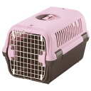Richell リッチェル キャンピングキャリー シングルドアタイプ M (小型犬・猫用 体重目安:8kg以下) ライトピンク