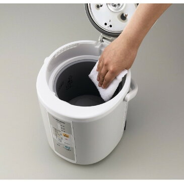 象印 加湿器 3L スチーム式 (木造8畳まで/プレハブ洋室13畳まで) 大容量 蒸気 フィルター不要 お手入れ 安心 簡単 チャイルドロック 煮沸式 除菌 おしゃれ ホワイト EE-RQ50-WA EERQ50WA
