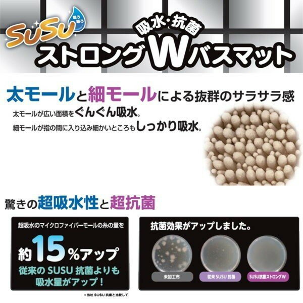 山崎産業 SUSU抗菌ストロングW バスマット...の紹介画像2