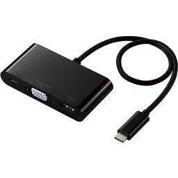 ELECOM DST-C14BK ブラック [ USB Type-C接続ドッキングステーション (VGA) ] メーカー直送