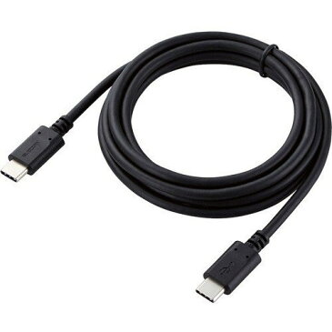 ELECOM MPA-CC15PNBK ブラック スマホ・タブレット用USBケーブル USB(C-C) スタンダード Power Delivery対応 認証品 1.5m