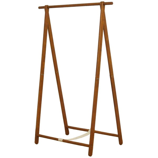 フクダクラフト HM-A1010 BR 木製シングルハンガーラック ブラウン メーカー直送