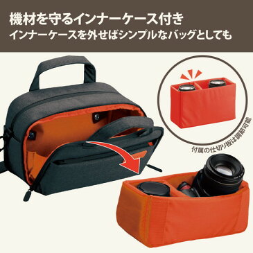 ELECOM DGB-S025BK off toco 2STYLEカジュアルカメラバッグ ショルダー ブラック メーカー直送