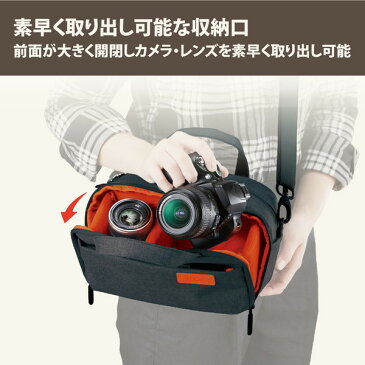 ELECOM DGB-S025BK off toco 2STYLEカジュアルカメラバッグ ショルダー ブラック メーカー直送