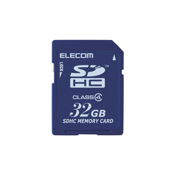 ELECOM MF-FSD032GC4/H SDHCカード Class4 32GB 法人専用 簡易パッケージ メーカー直送