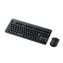 ELECOM TK-FDM105MBK 無線キーボード メンブレン式 コンパクトサイズ マウス付 ブラック メーカー直送 新生活