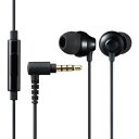 ELECOM EHP-F12CMBK ステレオイヤホン カナル型 φ3.5mm マイク付 Fast Music F12C 10.0mmドライバー ブラック