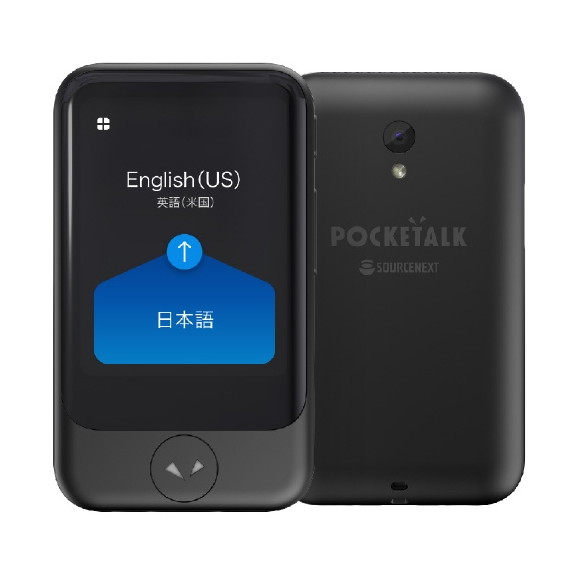 SourceNext PTSGK 275320 ブラック POCKETALK(ポケトーク)S [ 通訳機(グローバル通信2年付き) ] メーカー直送 新生活 1