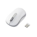 ELECOM M-DY11DRSKWH ホワイト ワイヤレスマウス 無線 抗菌 光学式 3ボタン 静音 Mサイズ 新生活