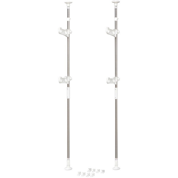 物干し 屋外物干し ベランダ物干し 突っ張り棒 物干し竿 SVI-275NR 突っ張り 突っ張り物干し ベランダ 竿受け付き 5人用 伸縮可能 伸縮 屋外 新生活 洗濯物干し 物干し竿 突っ張り 物干し アイリスオーヤマ