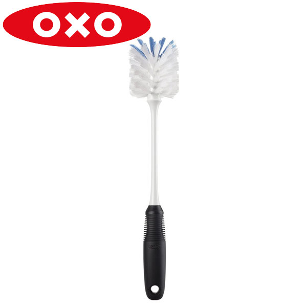 デキャンタブラシ OXO(オクソー）ボトルブラシ 36391V6 水筒 ボトル ブラシ キッチン 掃除 コップ タワシ 洗浄 ピッチャー カラフェ 洗いやすい ブラッシ 柄付き スポンジ グラス デキャンタ ウォーター エクプラ特選