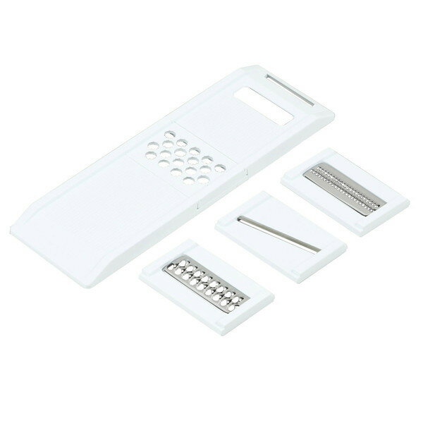 ベストコ LB-71 多機能調理器 カセット式 ホワイト 幅8.5×長さ27cm Style Tools スライス 千切り 皮む..