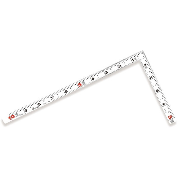 シンワ測定 曲尺平ぴた ホワイト 1尺 表裏同目