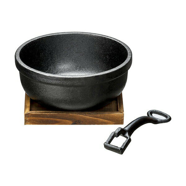 イシガキ産業 3977 鉄鋳物製ビビンバ鍋18cm 直火 ガス火 IH対応のサムネイル