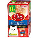 いなばペットフード キャットフード ウェット CIAO パウチ 猫用 40g×8袋 国産 ペーストタイプ かつお ささみ・おかか入り エクプラ特選