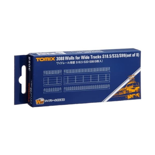 トミーテック 3088 ワイドレール用壁S18.5・S33・S99(3種×8枚入)