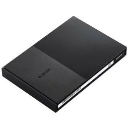 ELECOM ELP-GTV020UBK HDD 外付け ポータブル 番組録画向け USB3.2(Gen1) ブラック 2TB メーカー直送