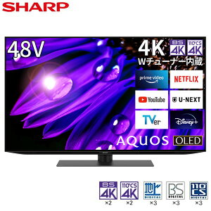 SHARP 㡼 ᡼ݾб б 4T-C48EQ2 ͭELƥ AQUOS() 48V /4Kб /BSCS 4K塼ʡ¢ /YouTubeб ᡼ͤ