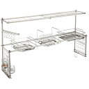 収納ラック キッチン用品 杉山金属(株) KS-2716 3段切り替え式 水回り ステンレス製 組み立て式収納 シンクの幅に合わせて使える(幅64〜110cm) 新生活(3)