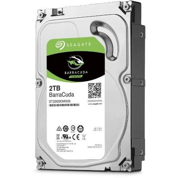 Seagate ST2000DM008 BarraCuda 内蔵HDD 3.5インチ 2TB