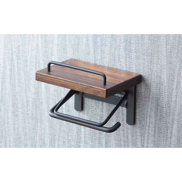 サン・ハーベスト SIN-10 DBR トイレットペーパーホルダー（シングルtype）ダークブラウン メーカー直送 新生活