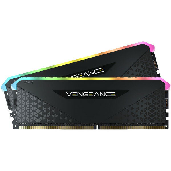 Corsair CMG16GX4M2E3200C16 VENGEANCE RGB RS メモリキット 16GB(8GB×2) DDR4 DRAM 3200MHz C16