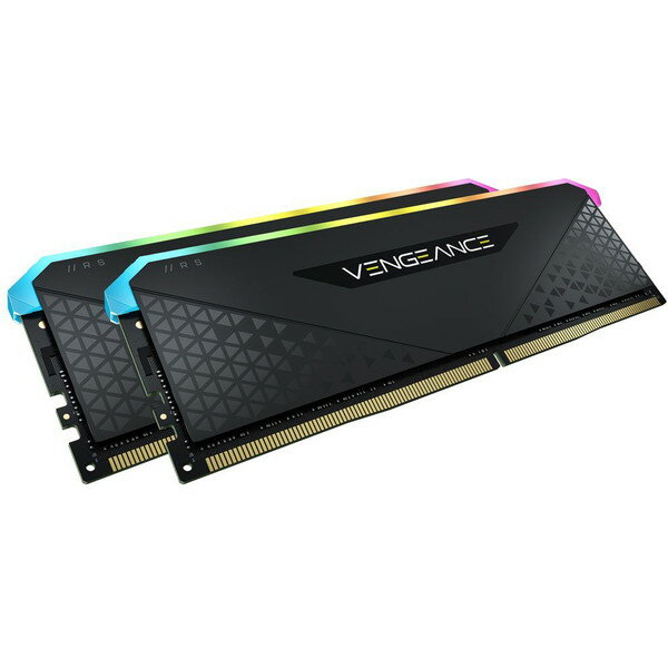 Corsair CMG64GX4M2E3200C16 VENGEANCE RGB RS メモリキット 64GB(32GB×2) DDR4 DRAM 3200MHz C16