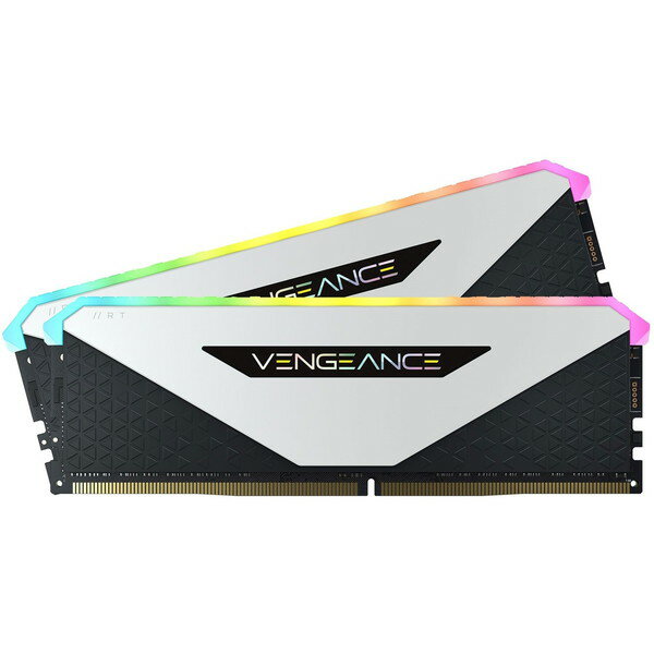 Corsair CMN16GX4M2Z3200C16W ホワイト VENGEANCE RGB RT メモリキット 16GB(8GB×2) DDR4 DRAM 3200MHz C16