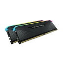 Corsair CMN32GX4M2Z3600C16 ブラック VENGEANCE RGB RT メモリキット 32GB(16GB×2) DDR4 DRAM 3600MHz C16