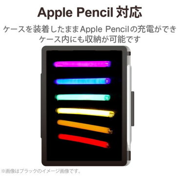 ELECOM TB-A21SDPLCNV iPad mini 2021年モデル 第6世代 8.3インチ ケース カバー レザー フラップ 手帳 ApplePencil収納 ネイビー メーカー直送
