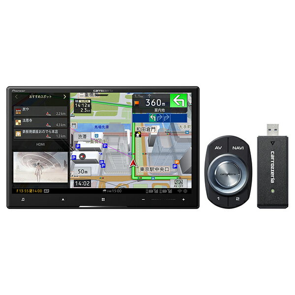 PIONEER AVIC-CL912-DC サイバーナビ [8V型 LS (ラージサイズ) フルセグチューナー内蔵 AV一体型メモリーナビゲーション ネットワークスティックセット]