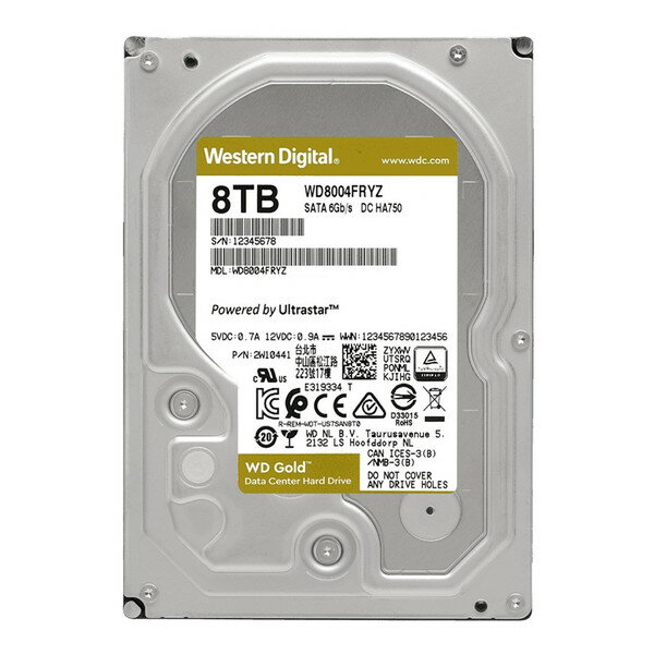 WESTERN DIGITAL WD8004FRYZ [3.5インチ内蔵HDD(8TB・SATA600・7200rpm)]