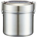 スケーター 抗菌 保温弁当箱 丼ぶり型 600ml 真空 ステンレス ベーシック STLB1AG その1