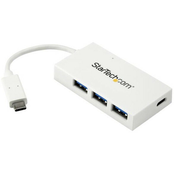 StarTech HB30C3A1CFBW ホワイト [USB-C接続4ポート増設USB3.0ハブ]