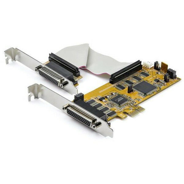 StarTech PEX8S1050LP イエロー [シリアル増設PCI Expressインターフェースカード(8ポート)]