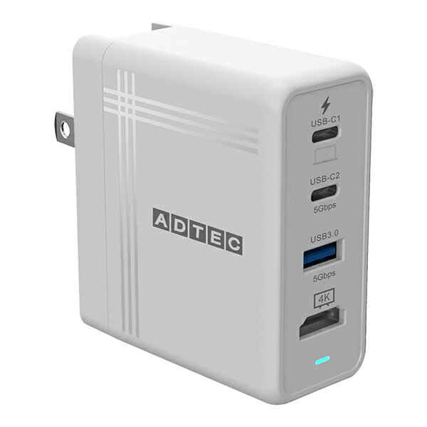 ADTEC APD-V074AC2H-WH [PDΉ 4Ko USB Hub AC[d 74W]