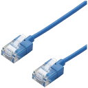 ELECOM LD-GPASS/BU05 LANP[u CAT6A X[p[X 0.5m u[