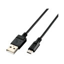 ELECOM U2C-JAMB03BK microUSBP[u USB2.0 GRpbP[W 0.3m ubN