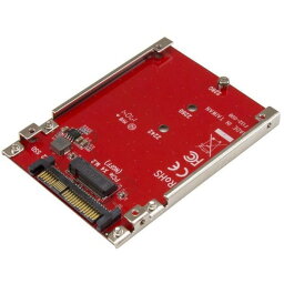 StarTech U2M2E125 レッド [M.2ドライブ - U.2 (SFF-8639) アダプタ M.2 PCIe NVMe SSD対応]