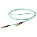 StarTech 450FBLCLC7 アクア 光ファイバーケーブル 7m アクア OM4準拠光パッチコード 2芯LCコネクタ マルチモード対応 50/125ミクロン LSZH対応(2)